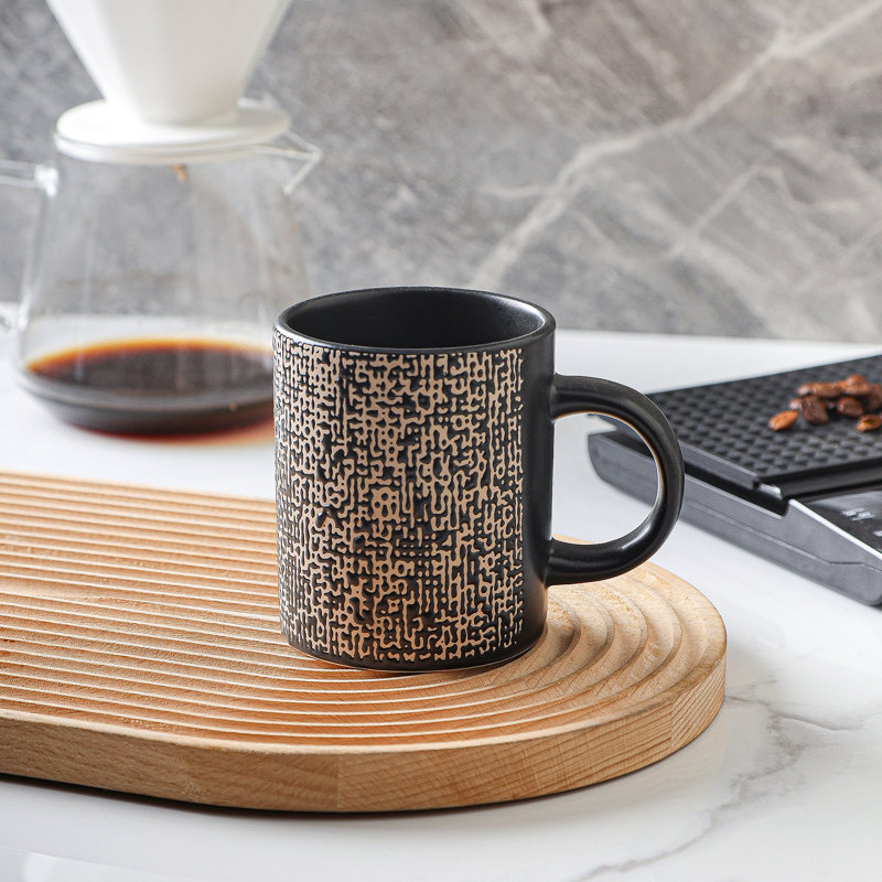 Stone Lain Sophie 4-Piece Mug Set Stoneware, Black