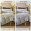  Ensemble de housse de couette blanc cassé et jaune-2124169406
