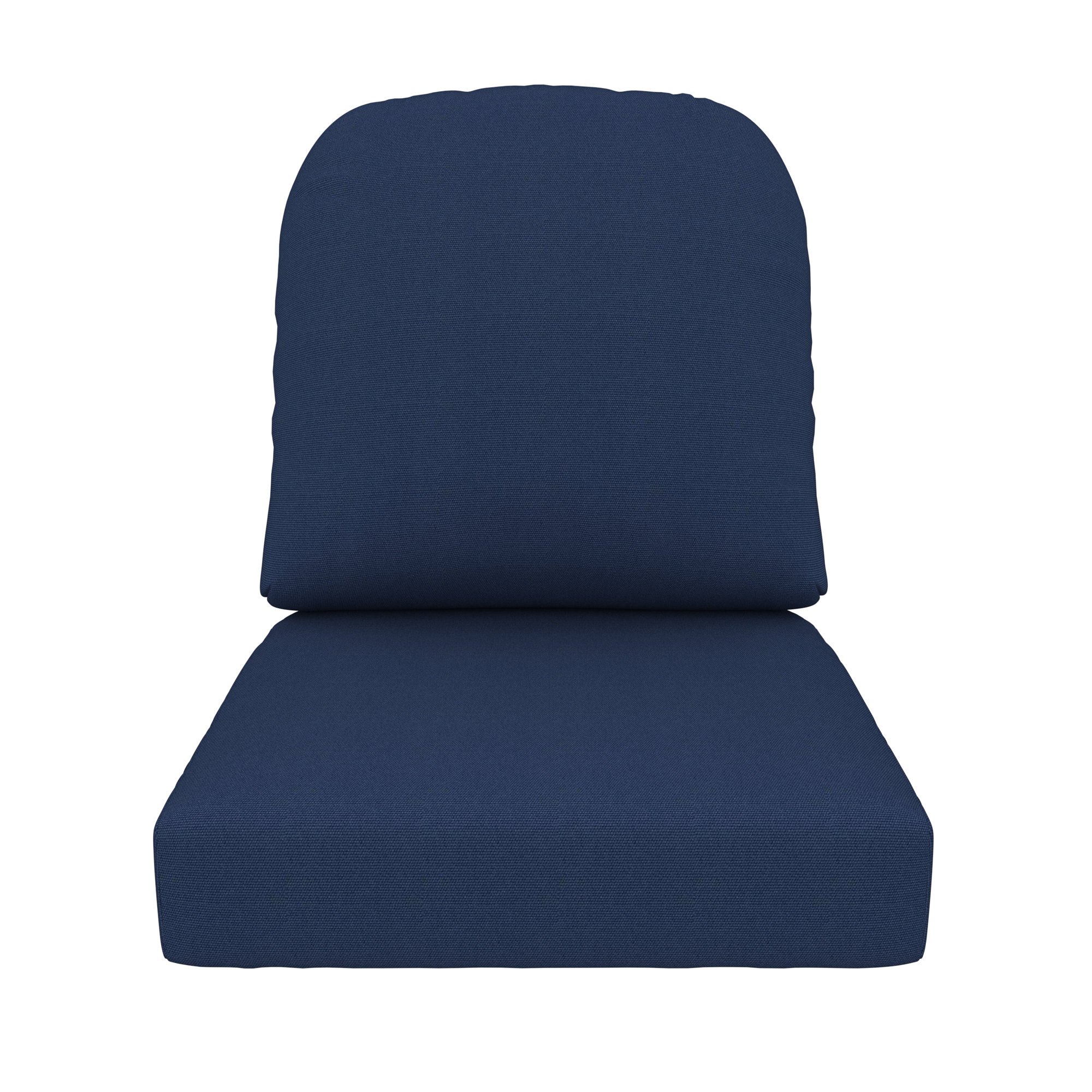Amala Outdoor Sunbrella® Seat/Back Cushion, Canvas Navy Sunbrella® Canvas