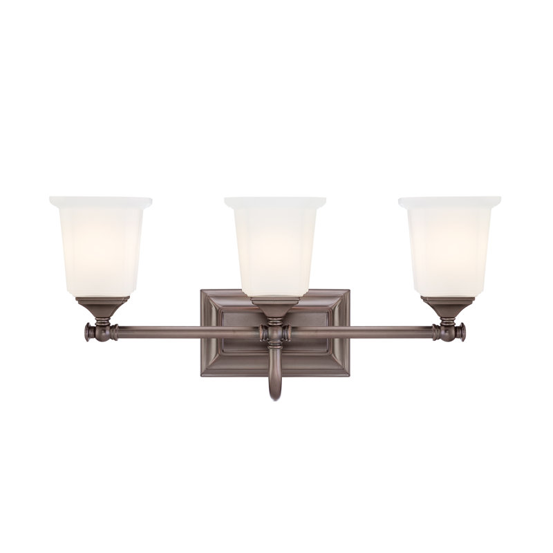 Nicholas Vanity Light, Harbor Bronze, Off White