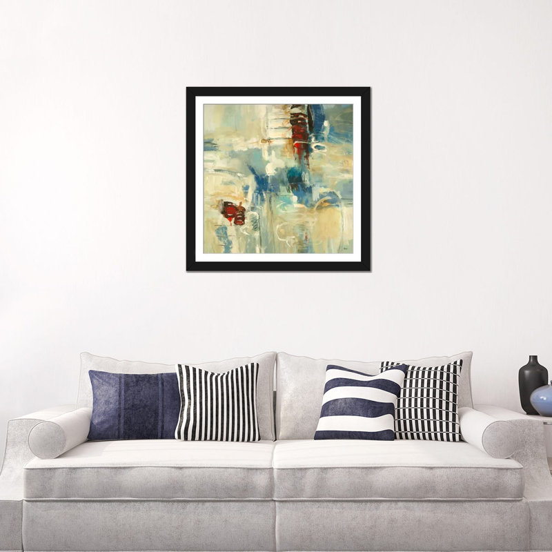 « instinctual beauté i », impression sur toile, H 24 po x l 24 po x P 1 po, Papier d'art encadré noir, Blanc