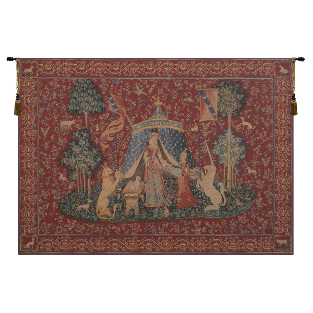 A Mon Seul Desir I Loom Woven Cotton Blend Wall Hanging Charlotte Home Furnishings 