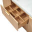 Meuble-lavabo mural 59,3 po - MDF grain de bois pour salle de bain familiale