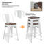 Chaise de salle à manger en métal avec tabourets empilables Johntell-683727023-683726928
