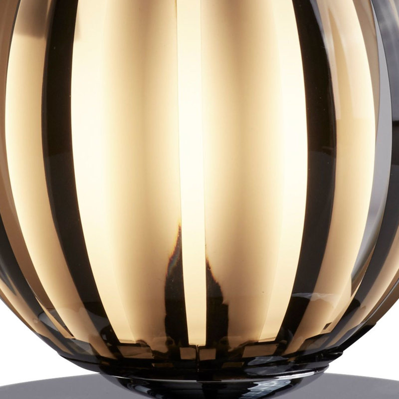 Bernardo Metal Table Lamp, Smoke