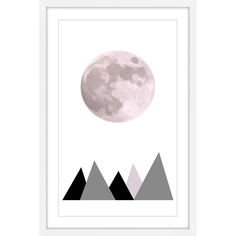 «Pink Moon» par Katarina Snygg, reproduction encadrée, H 24 po x l 16 po x P 1,5 po