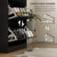 Armoire de rangement étroite à chaussures pour hall d'entrée HOMcom avec 3 tiroirs rabattables et tablettes réglables