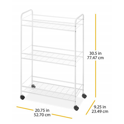 Metal Laundry Cart with Wheels