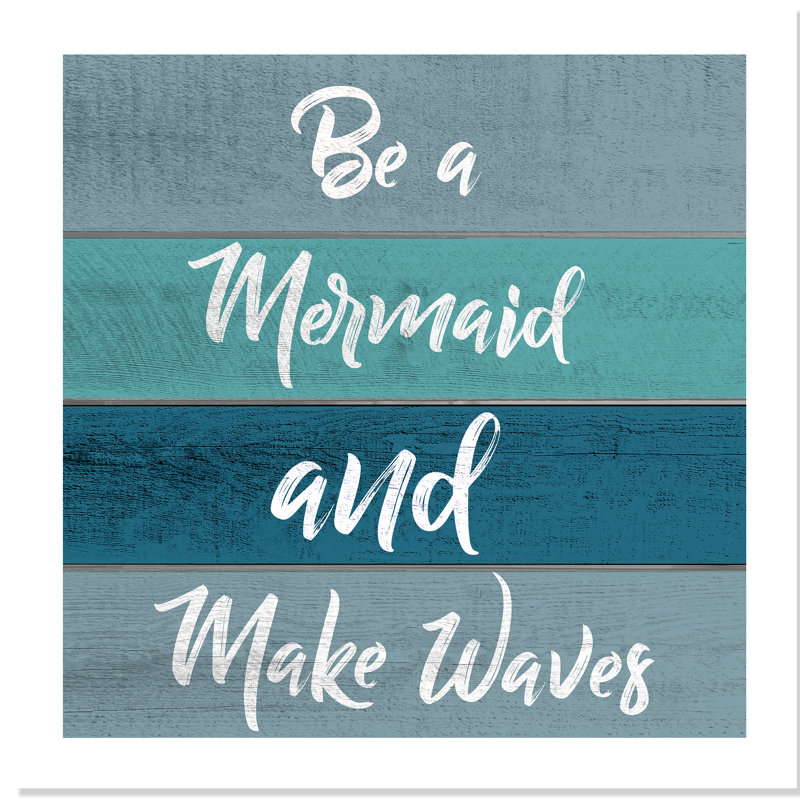 «Be a Mermaid», art, H 31 po x l 31 po x P 1 po, Papier