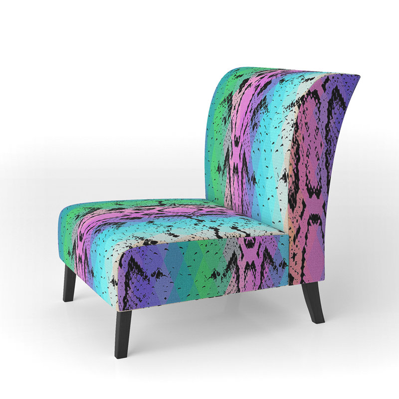 Fauteuil de chambre d'appoint coloré