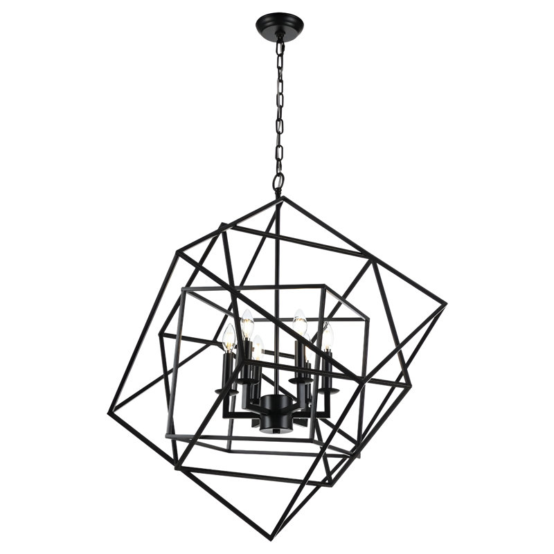 Lustre géométrique à 6 lumières Juillac
