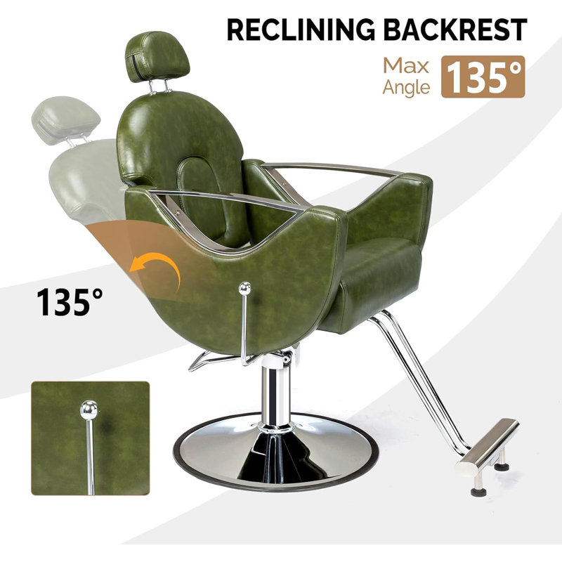 Fauteuil de massage en faux cuir, Similicuir vert
