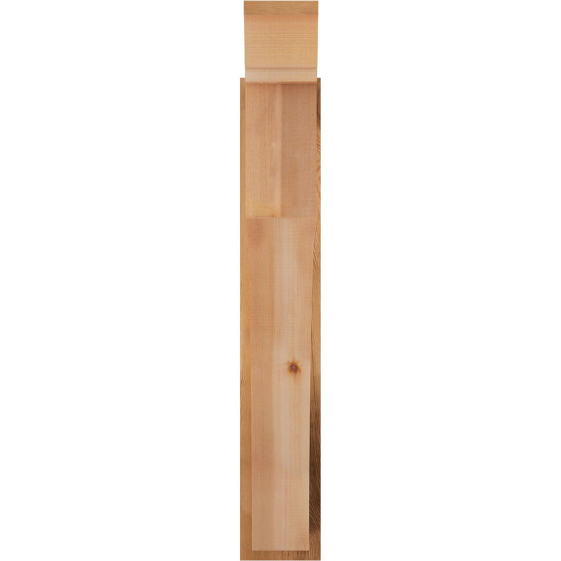 Persienne en bois Westlake, P 36 po x H 36 po, Cèdre rouge de l'Ouest de 6 po (sciage brut)