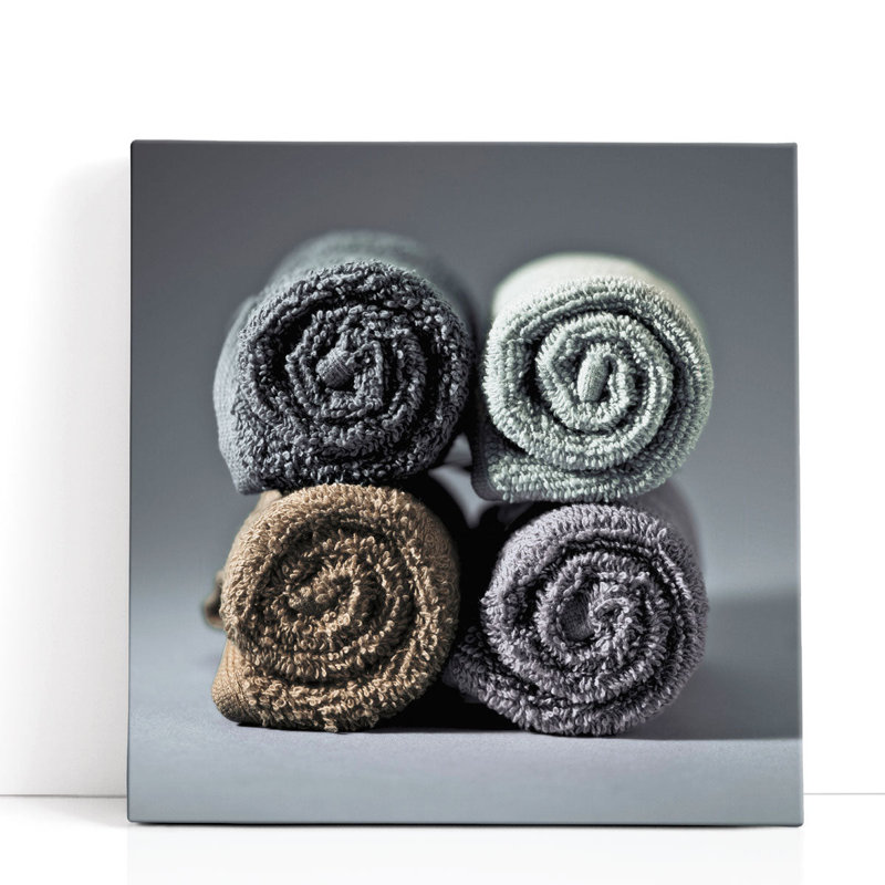 Rolled Towels - Canvas Print Wall Art, 30" H x 30" W