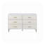 Commode blanche à 6 tiroirs