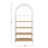 Saito 37" Stainless Steel Standard Bookcases-455635793