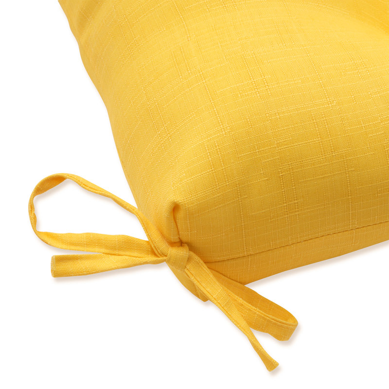 Coussin de siège Amarina, Jaune, L 60 po