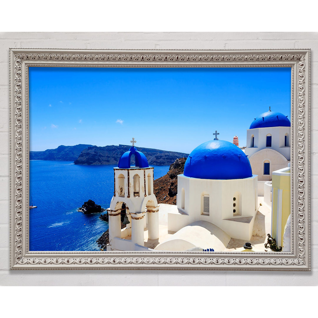 Santorini Wonder - Einzelner Bilderrahmen Kunstdrucke