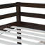 Lit mezzanine en bois d'hévéa avec échelle-2106167635