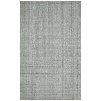 Tapis bleu marine en laine touffeté à la main Bakstran