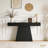 Italian-style minimalist wooden console table