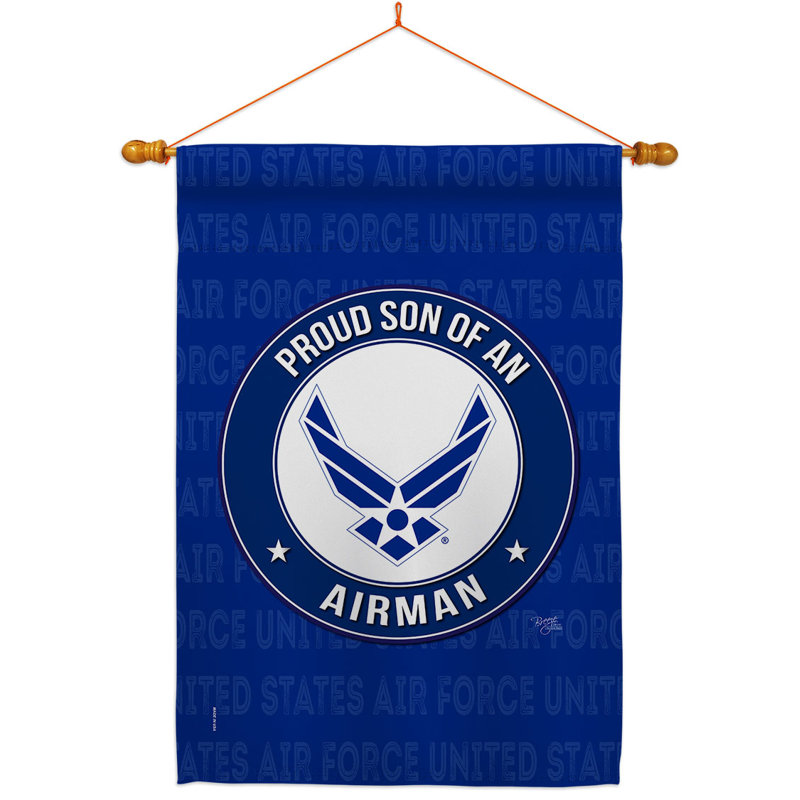 Ensemble de drapeaux en polyester 40 po x 28 po Proud Son Airman