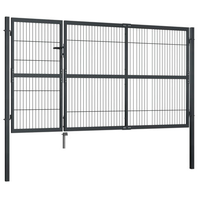 Mayur 139.95 cm H x 350.01 cm W Gate Fencing