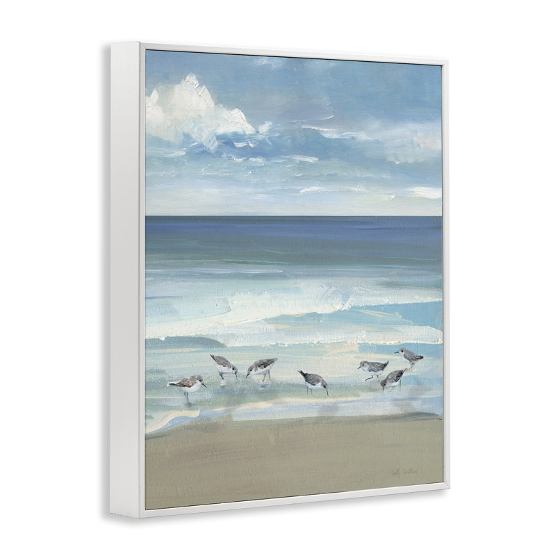 «Gentle Waves with Birds», estampe numérique, conception de Sally Swatland, H 14 po x l 11 po