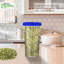  Rangement pour aliments 48 oz en plastique transparent avec couvercles Twist & Seal - hermétique, réutilisable et étanche - pour la préparation des repas, le déjeuner et les collations (32)