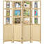Cloison 4 panneaux en bois massif l 63 po x H 67 po Borendy