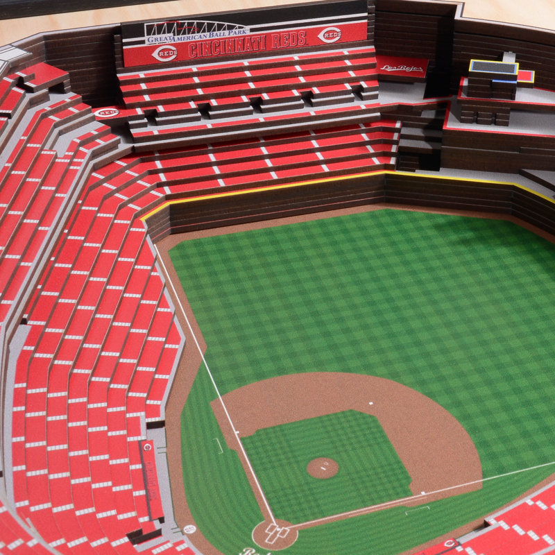MLB 25-Layer StadiumViews 3D Wall Art, Cincinnati Reds