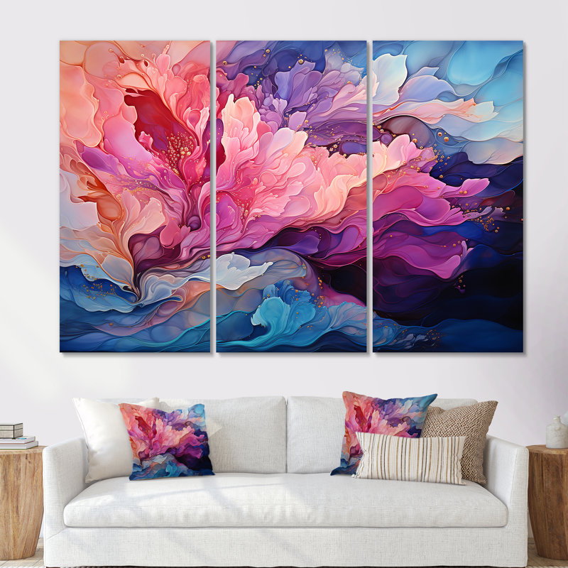 «Lumpkin - Aurora Borealis», ensemble de reproductions d'art mural, Toile tendue, H 28 po x l 36 po x P 1 po