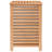 vidaXL Laundry Basket 17.7x17.7x25.6" Solid Wood Walnut