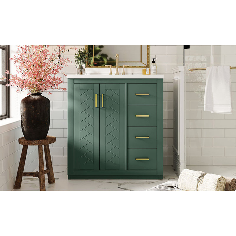Meuble-lavabo 30 po avec lavabo en céramique