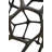 Short Sebastian Aluminum End Table, Deep Grey