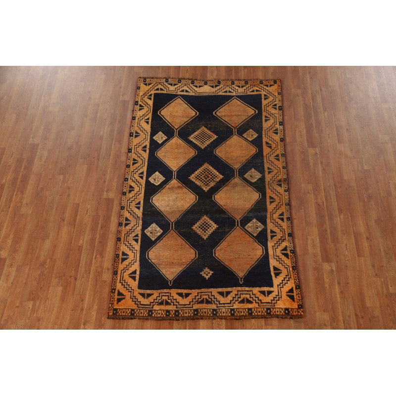 Tapis traditionnel antique géométrique 4 x 7