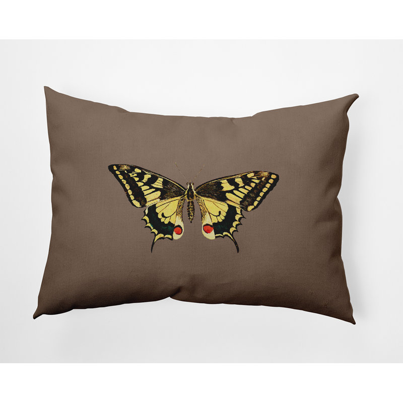  Housse et insert de coussin rectangulaire en polyester pour l'intérieur et l'extérieur, Brun