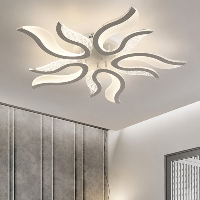 Bobbyjoe Acrylic LED Semi Flush Mount