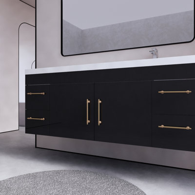 59.06'' Single Bathroom Vanity with Acrylic Top