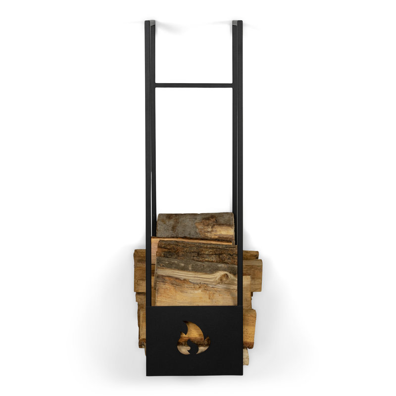 LUMBER LOCKER 27.3cm W Metal Log Rack