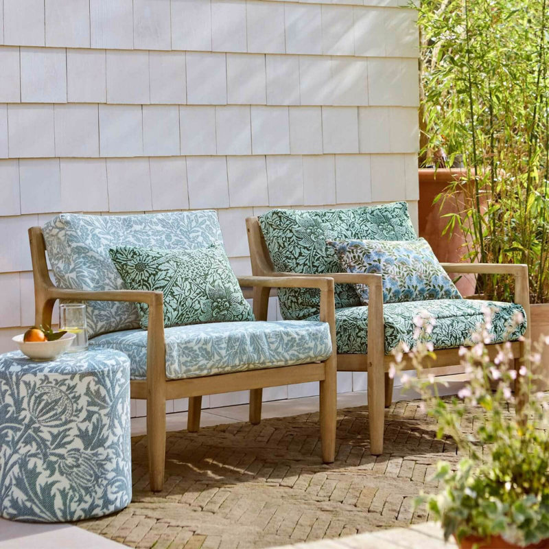 Bird & Anemone Weave, Teal