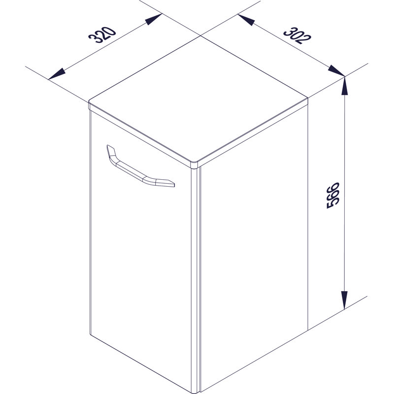 Milano Bathroom Cabinet, Branch oak/White