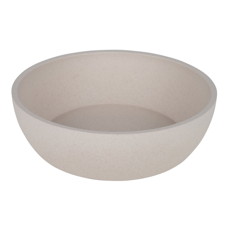 Anti-Skid Pet Bowl, Beige, 5.8cm H x 17.5cm W x 17.5cm D