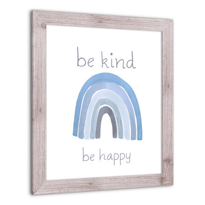 «Be Kind Happy», art encadré