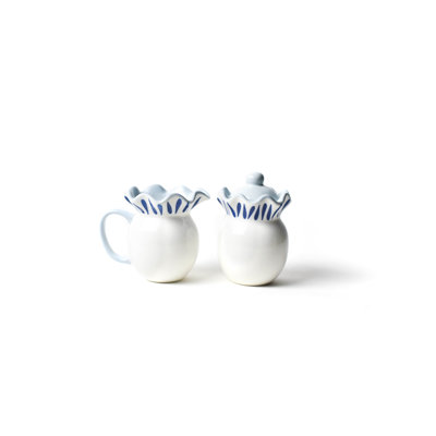 Iris Blue Sugar & Creamer Set