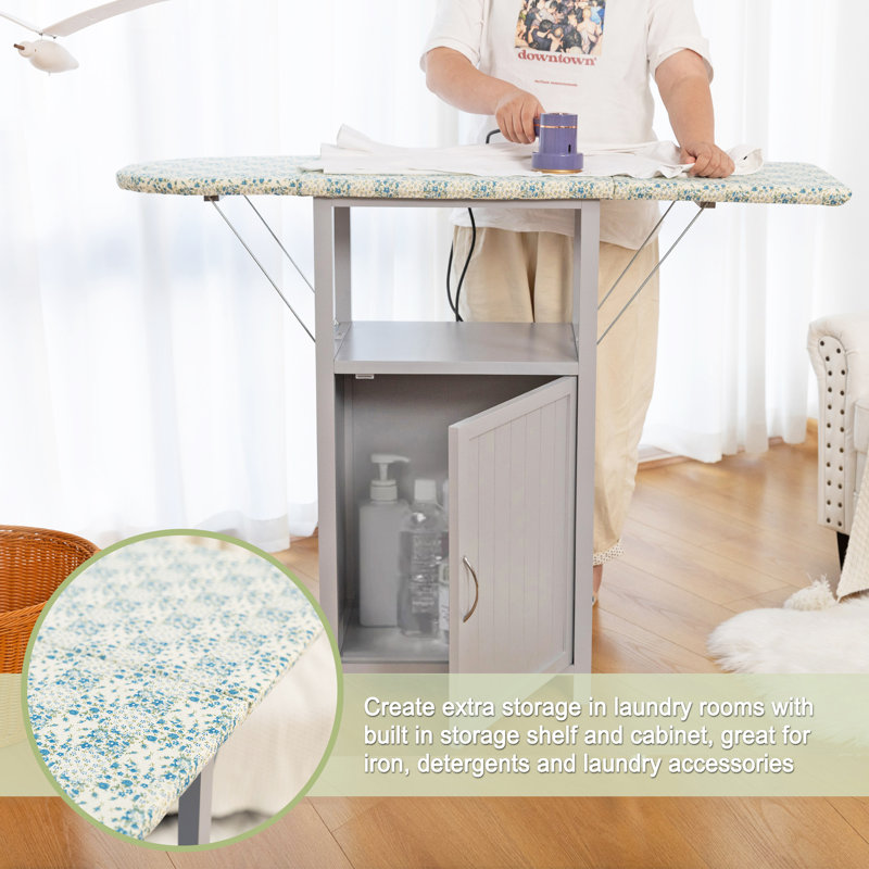 Planche à repasser avec armoire de rangement