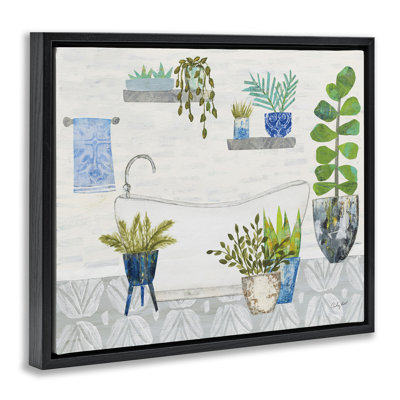  «Rustic Botanical Bathroom Floater Canvas» par Courtney Prahl