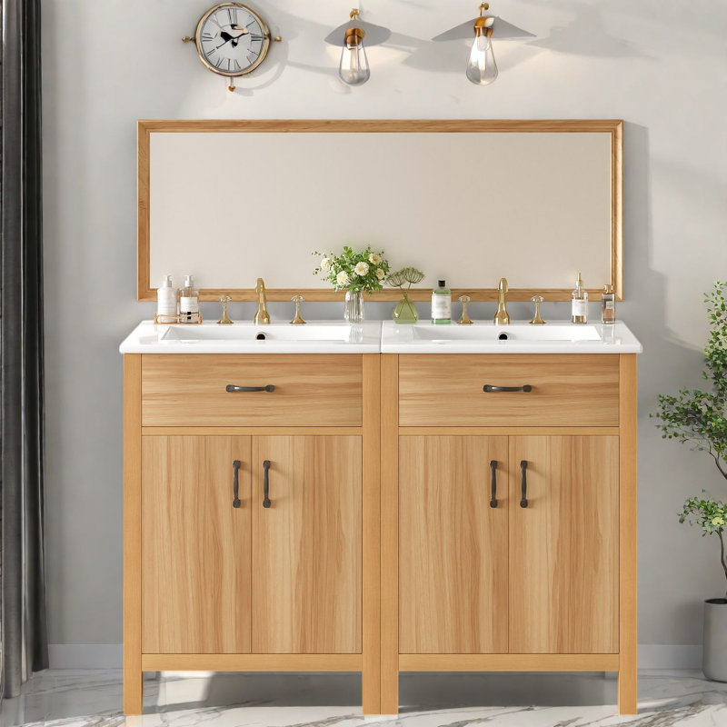 Meuble-lavabo moderne en bois