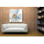 «Custom Floral Blue I» par Tim O'Toole, art mural en verre acrylique-1273470756