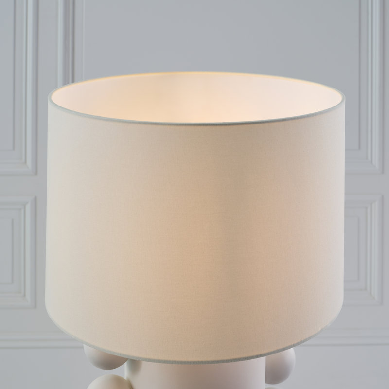 Kelly Wearstler Tiglia Tall Table Lamp, Plaster White, 31" H x 18.5" W x 18.5" D